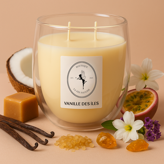 Grande Bougie Vanille des Îles