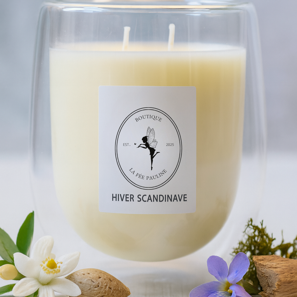 Grande Bougie Hiver Scandinave
