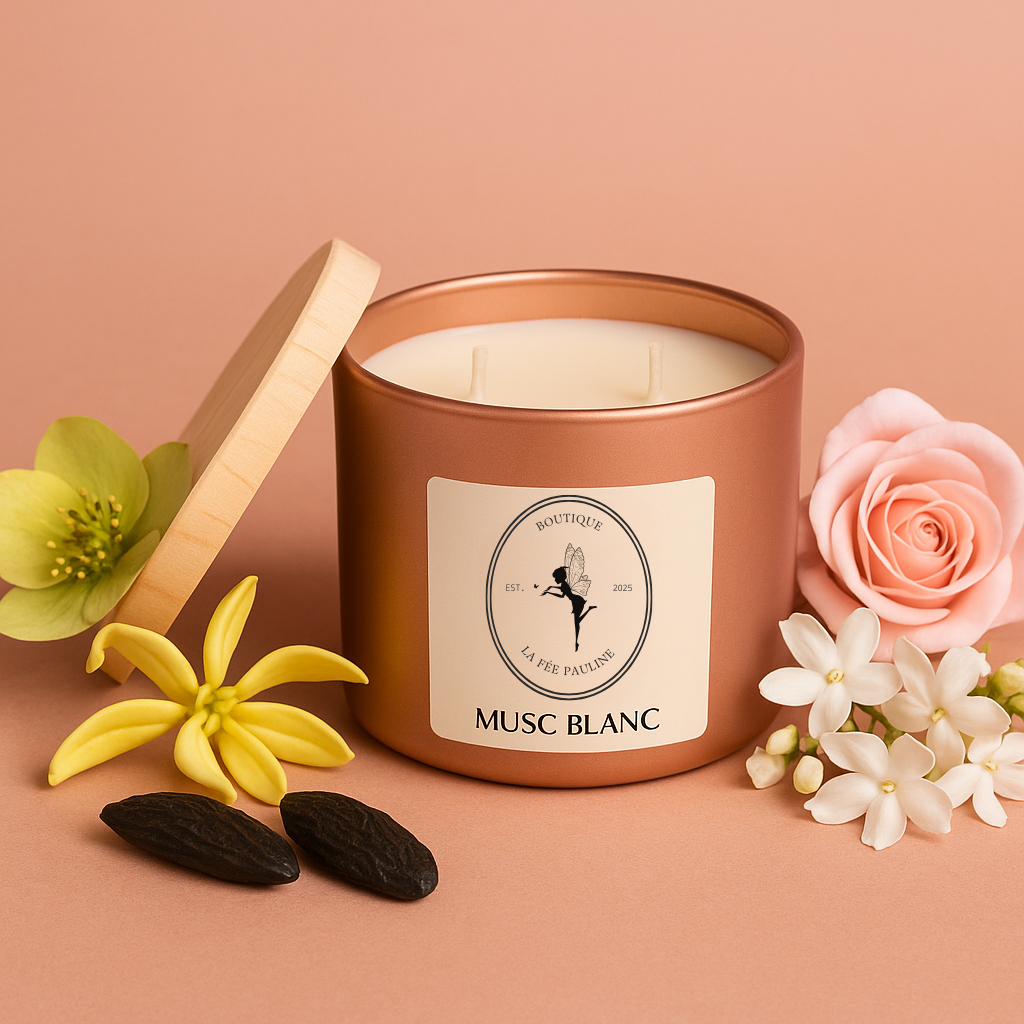 Petite Bougie Musc Blanc