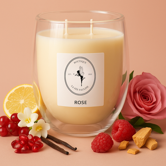 Grande Bougie Rose