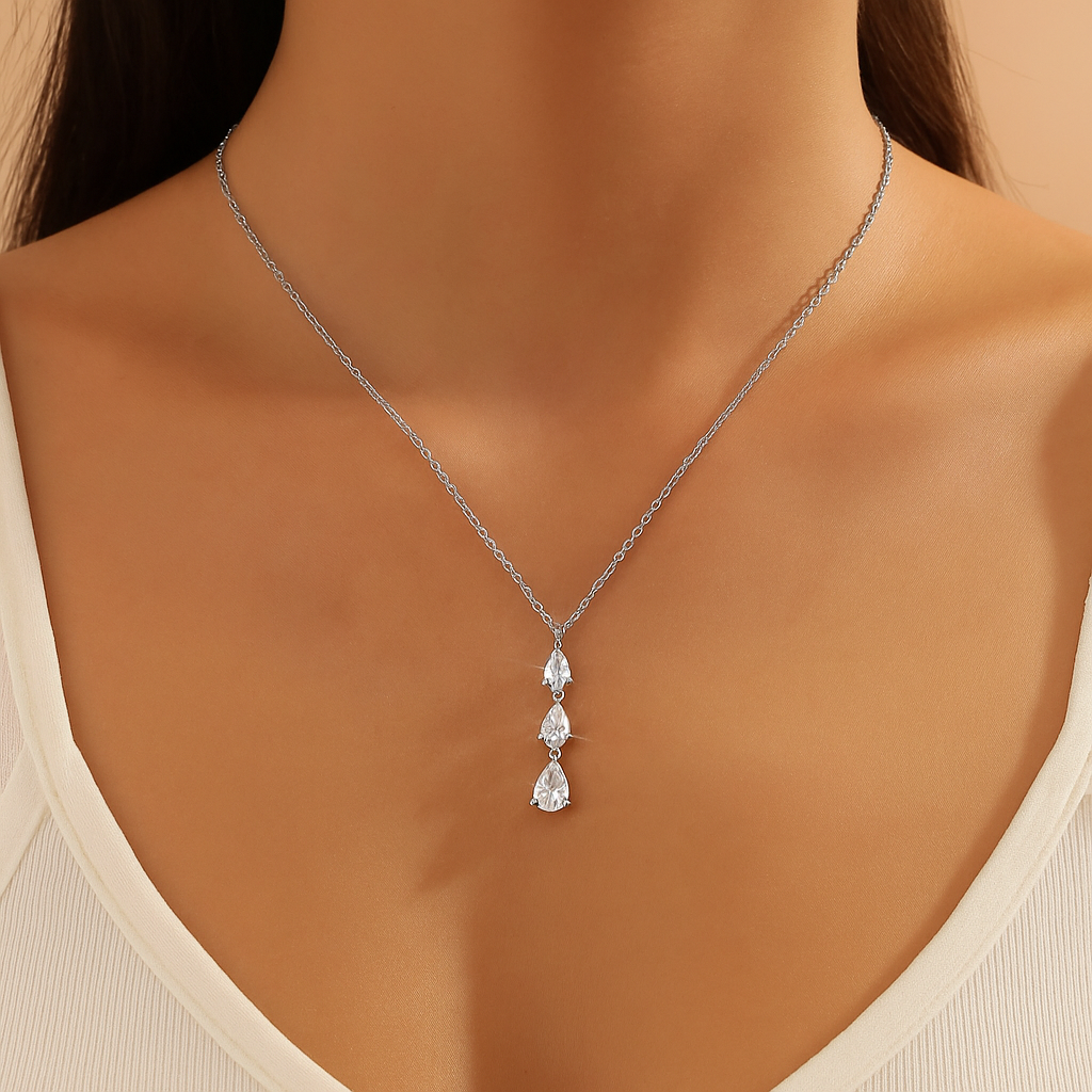 Collier Goutte scintillante